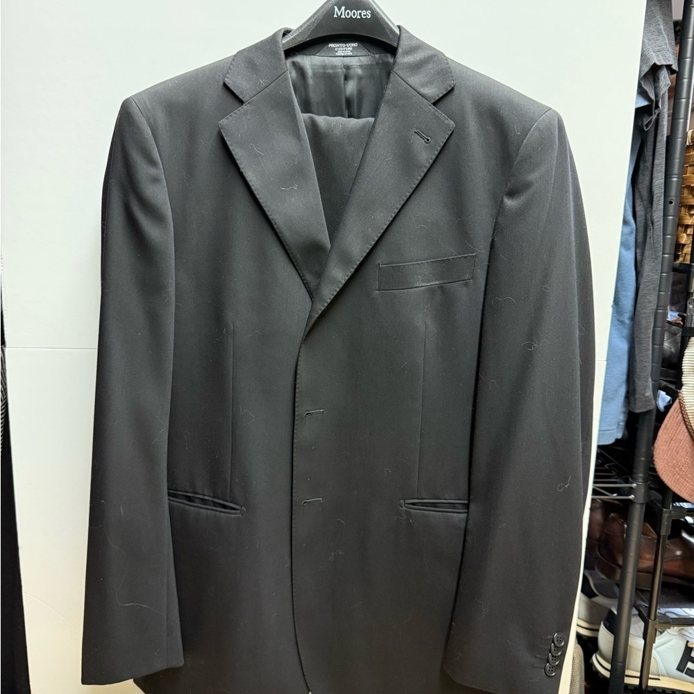 Pronto Uomo Classic Black Men's Suit